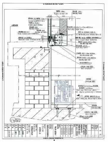 幕墙横料图怎么看尺寸