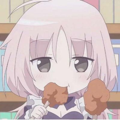 头像吃瓜拿碗动漫,动漫头像中的趣味日常